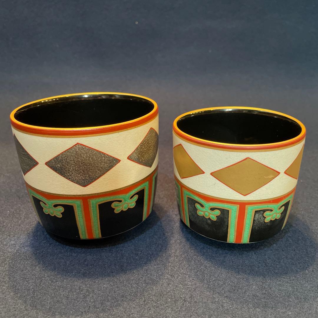 『色絵金銀菱 重茶碗』【野々村 仁清】(写 )『MOA美術館』共箱/茶道具