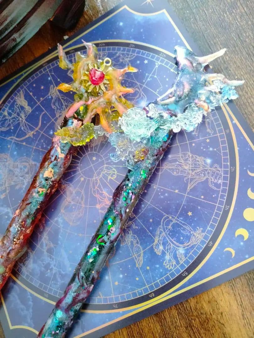 *＊*月の涙*＊*　魔導具　魔法のガラスレジンペン　魔法の杖