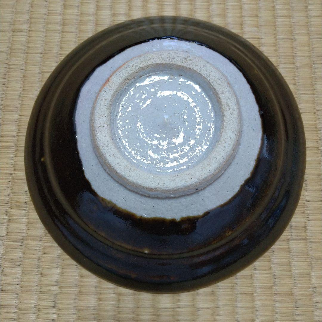 河井寛次郎　鉢 (辰砂鐵薬)　共箱付　紐なし