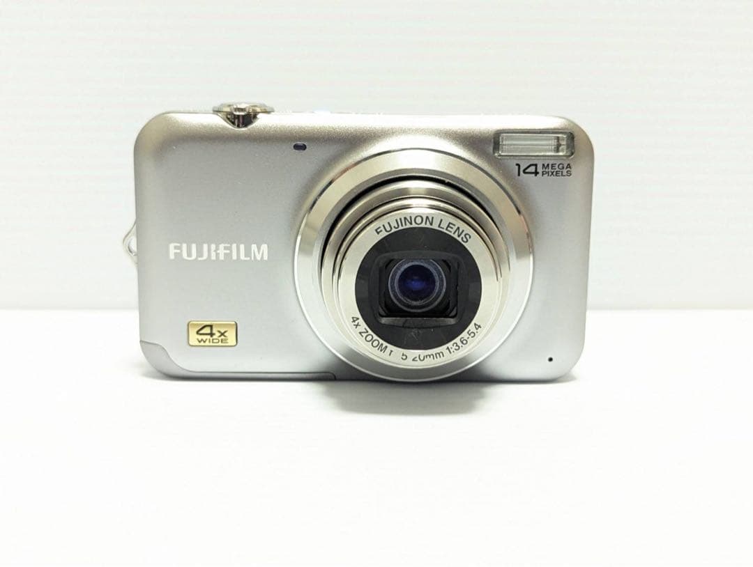 448 完動品フジフィルム FinePix JX180 コンデジ シルバー