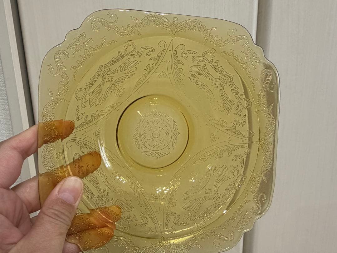 フェデラル　マドリッド　アンバー　プレート4枚　ボウル3個　セット