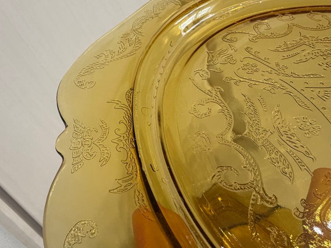 フェデラル　マドリッド　アンバー　プレート4枚　ボウル3個　セット