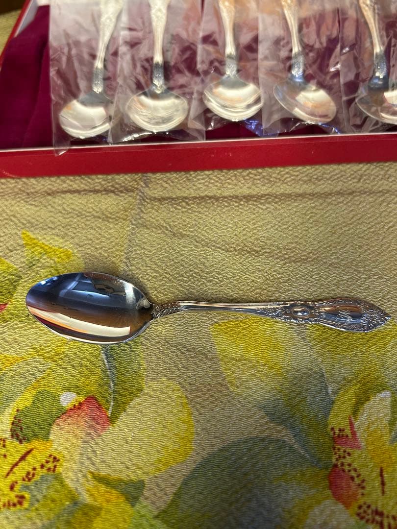 ヴィンテージ銀座山﨑商店/田中貴金属シルバースプーン6本Silver925箱入り