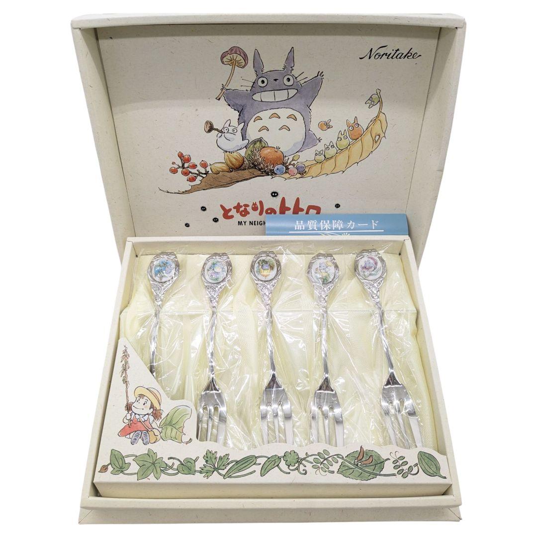 未使用品 ノリタケ となりのトトロ フォーク 5本セット Noritake