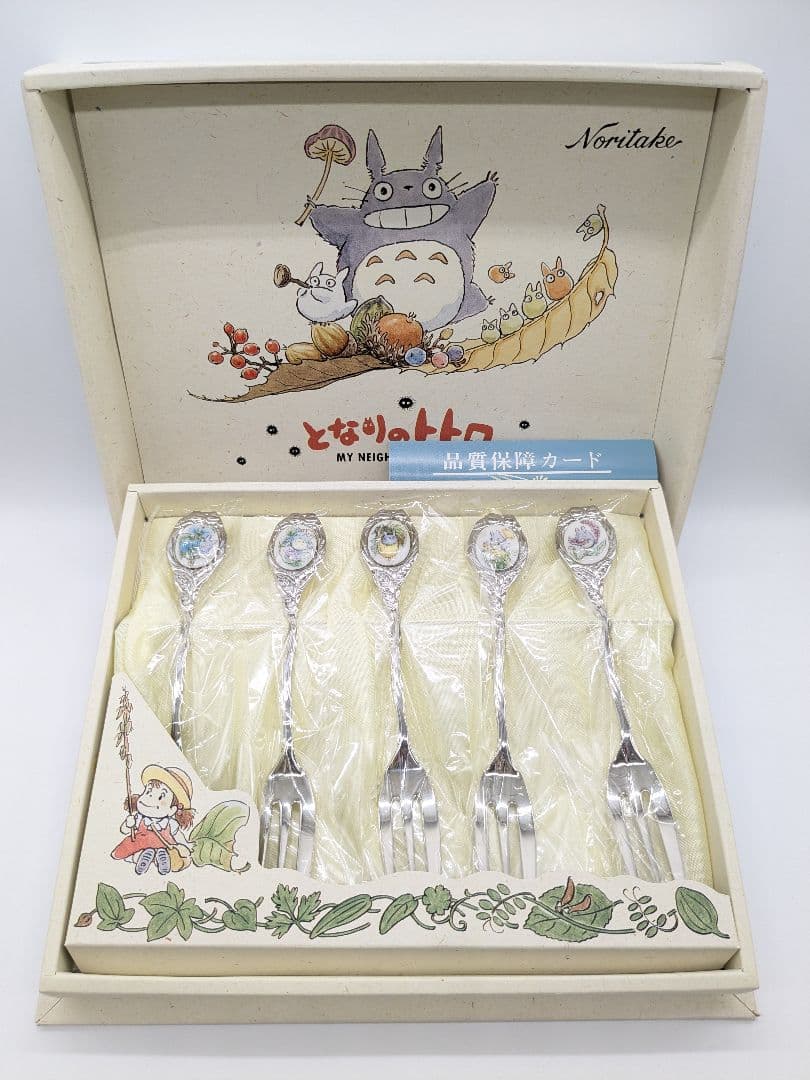 未使用品 ノリタケ となりのトトロ フォーク 5本セット Noritake