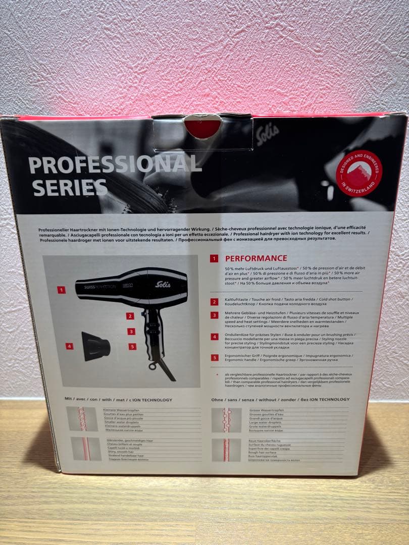 ソリス　Solis Swiss Perfection ヘアドライヤー 2300W