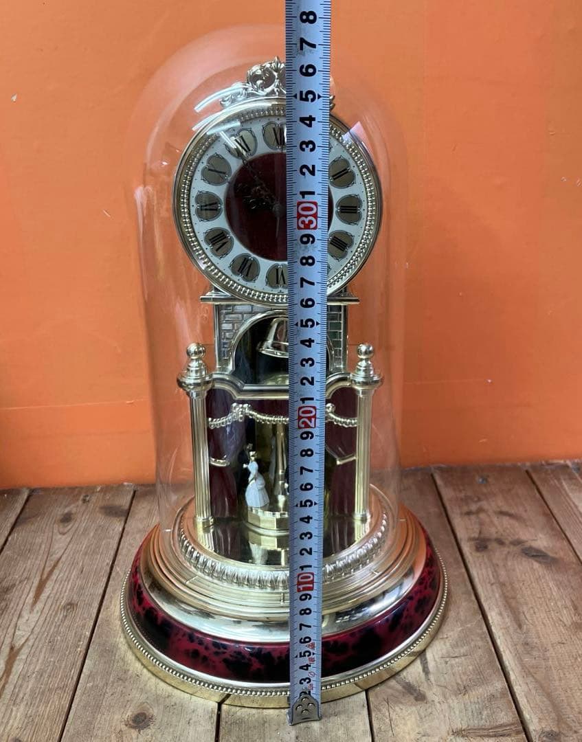 E-3 CITIZEN シチズン 置き時計 置時計 ドーム型時計 回転飾り アン