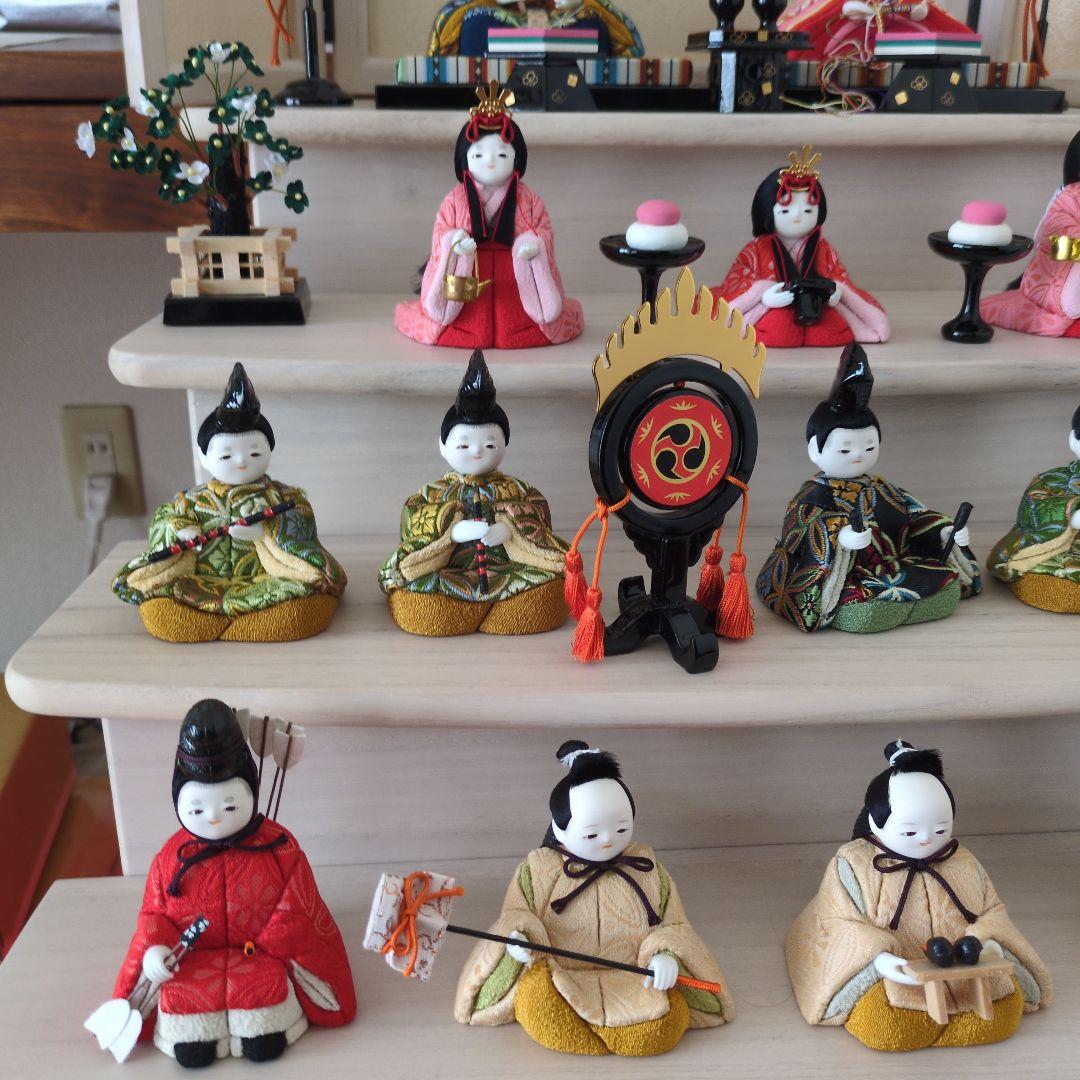 ふらここ　雛人形　15人飾り