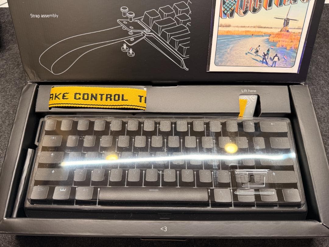 Wooting 60HE ポリカーボネートプレートカスタム キーキャップほぼ新品