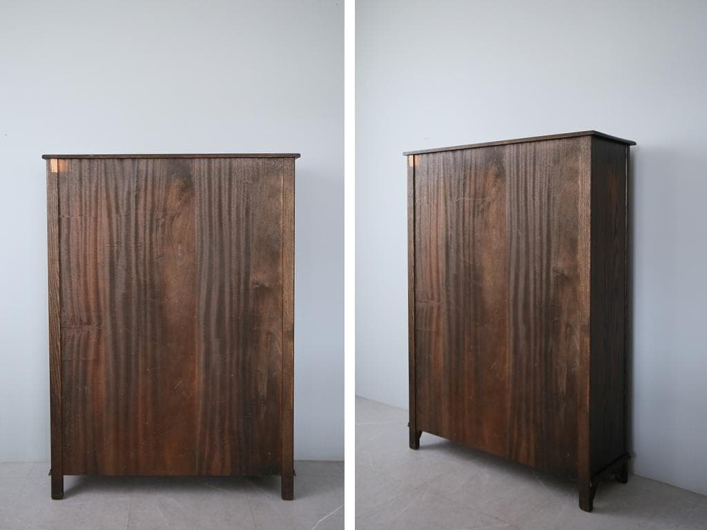 英国アンティークJC社製キャビネット/ディスプレイ棚/本棚/飾り棚(92-18)