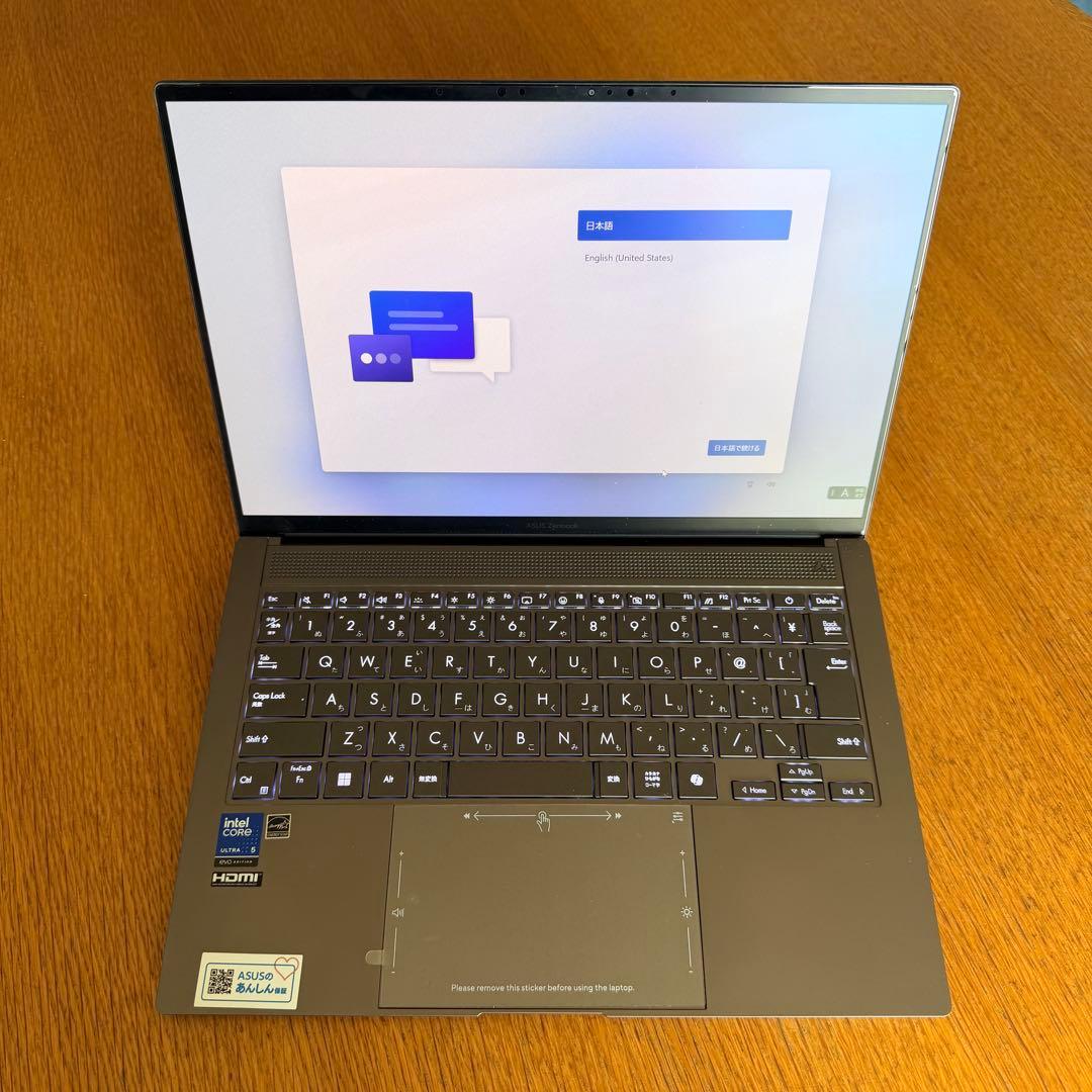 Windowsノート本体 ASUS Zenbook S14 UX5406SA SSD512G RAM16G