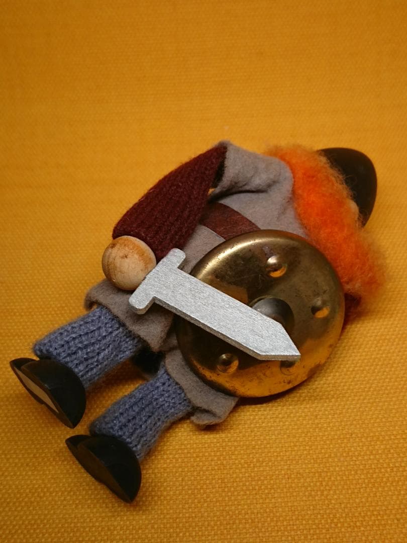 ビンテージ　人形　バイキング　北欧　置物　インテリア　工芸品　美術品　A1584