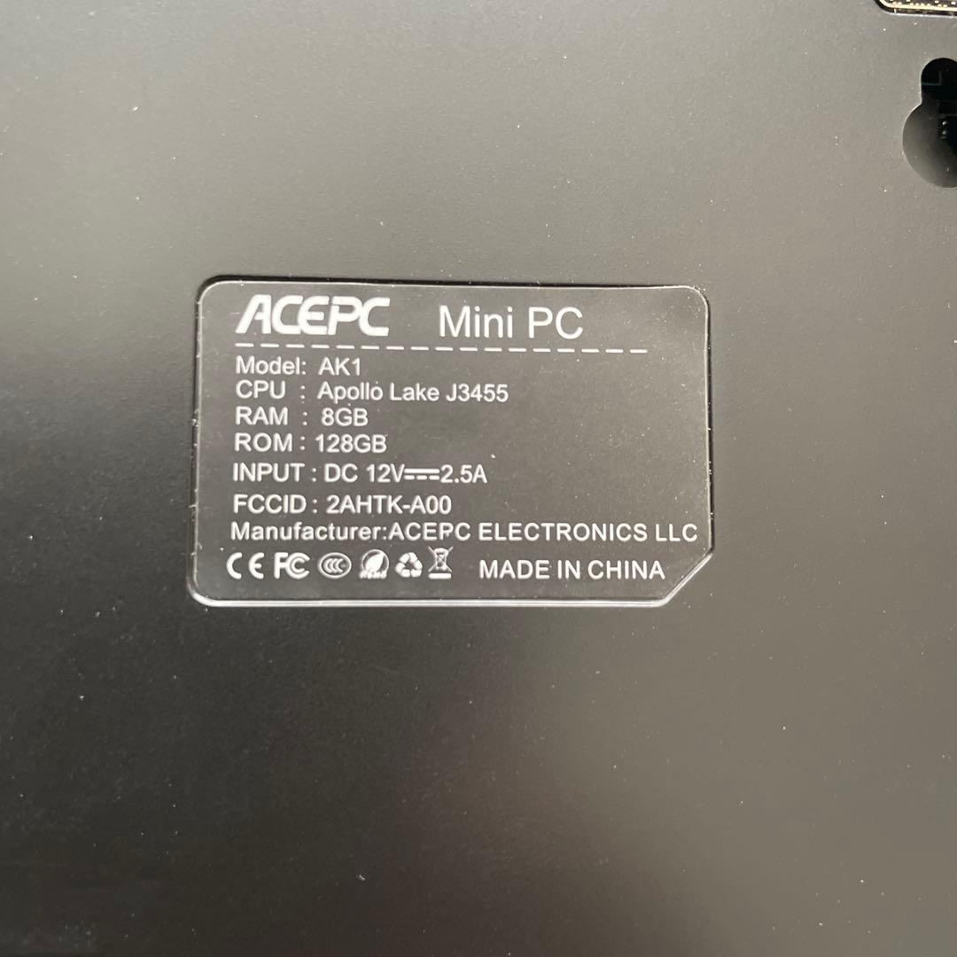 中古　Windows11Pro ミニPC 8GB DDR3 128GB　初心者