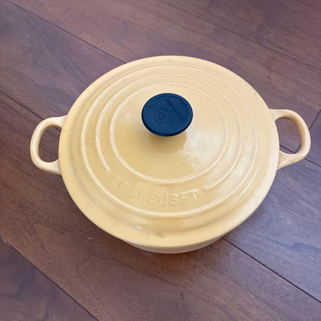 ソ*ヌ様 ル・クルーゼ　オレンジ イエロー　ホーロー鍋