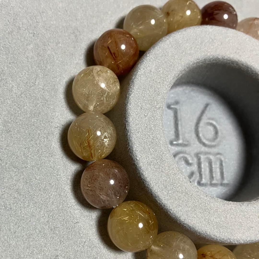 256ミックスルチルクォーツ　ブレスレット