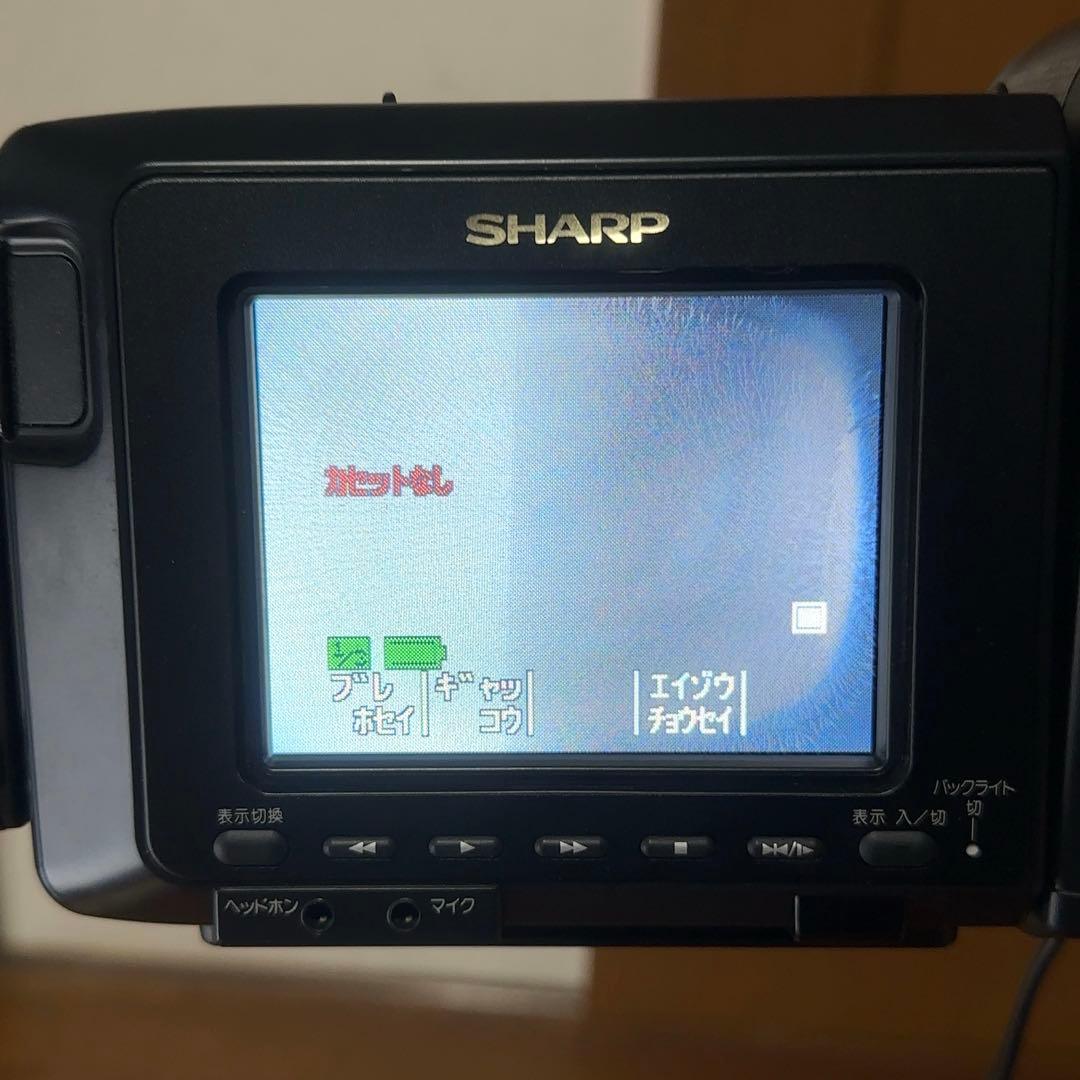 【外観超美品+再生OK】 SHARP VL-HL15 Hi8 ビデオカメラ