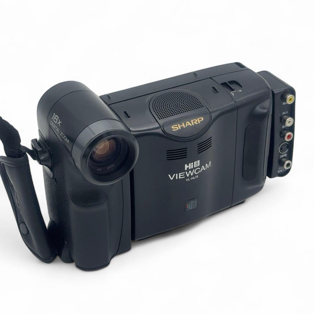 【外観超美品+再生OK】 SHARP VL-HL15 Hi8 ビデオカメラ