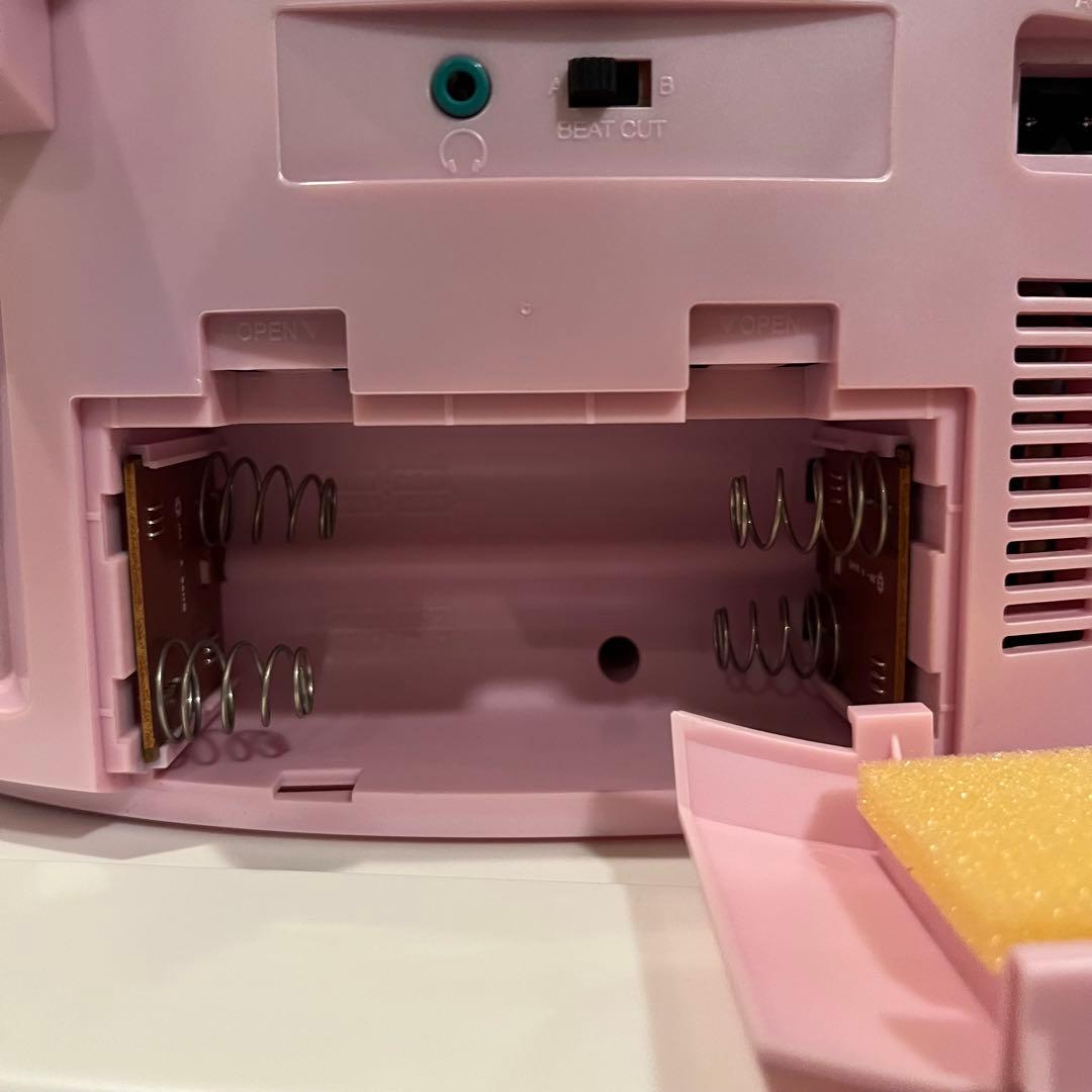 ハローキティ 平成レトロ CDカセットプレーヤー カオハナ