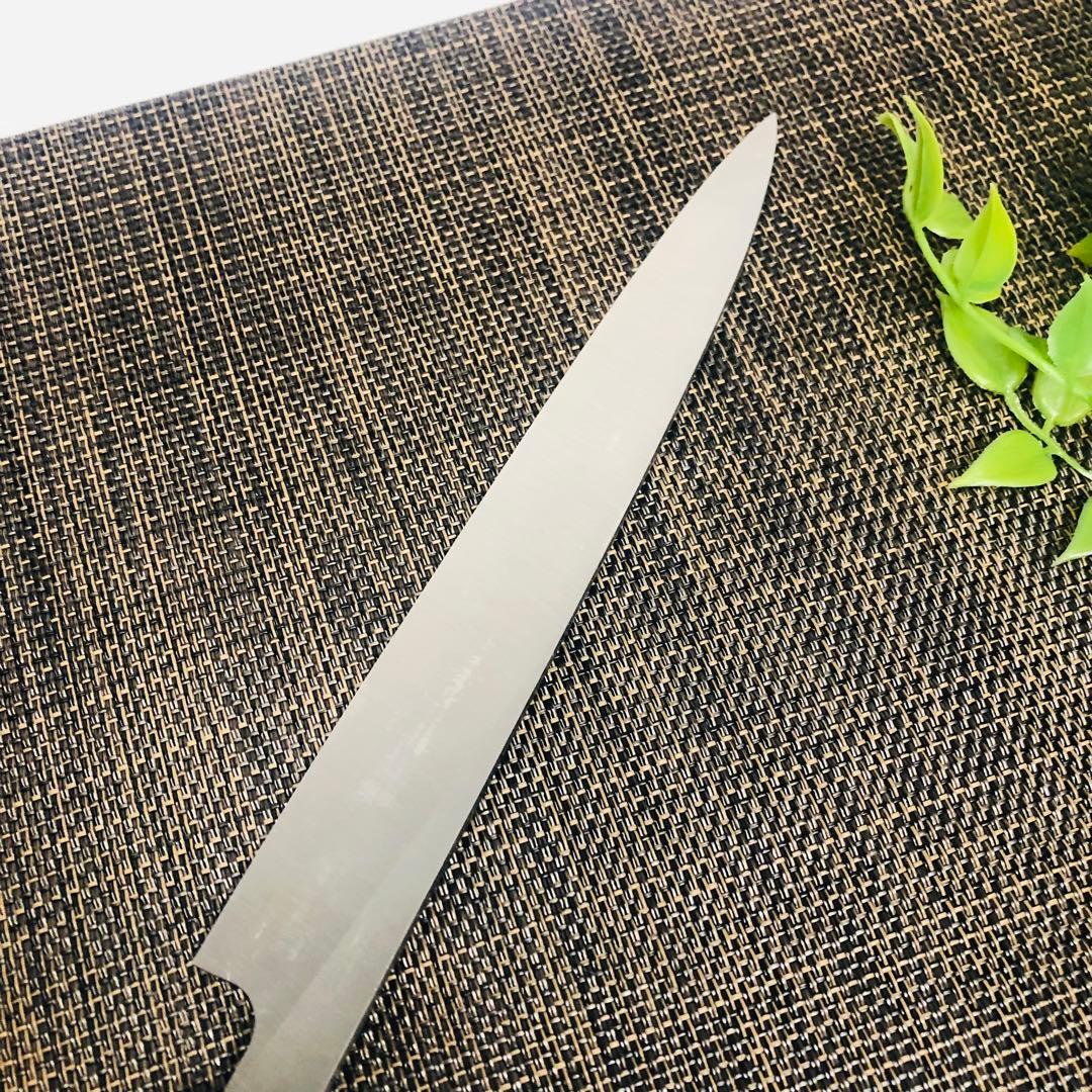 柳刃包丁 堺菊考　210mm 改良霞研　美品