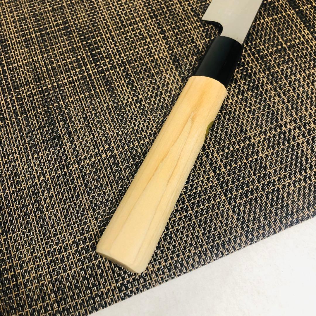 柳刃包丁 堺菊考　210mm 改良霞研　美品