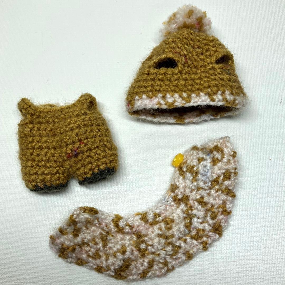 【ご確認用】カプセルドール ねこ きつね オオカミ ボーダーワンピースなど 服