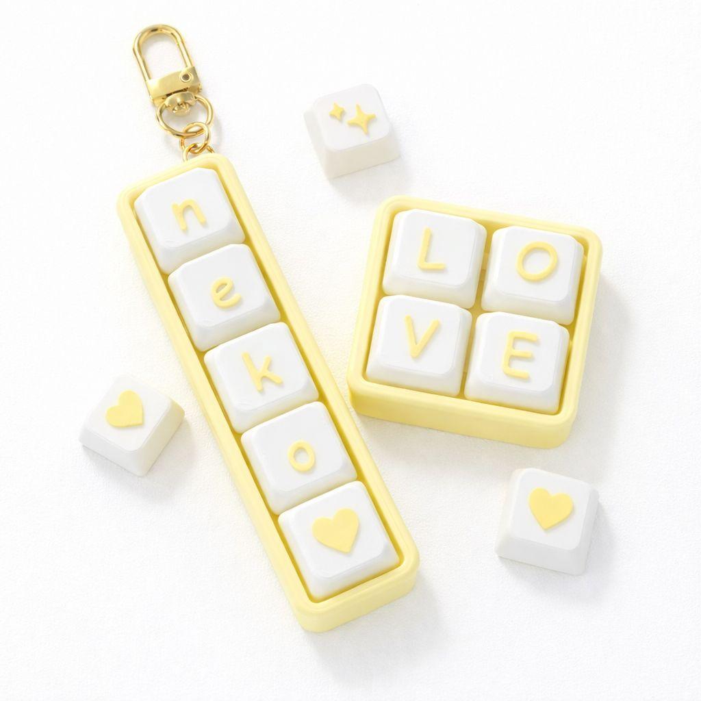 オーダー　名前入り　キースイッチ　クリッカー　キーホルダー