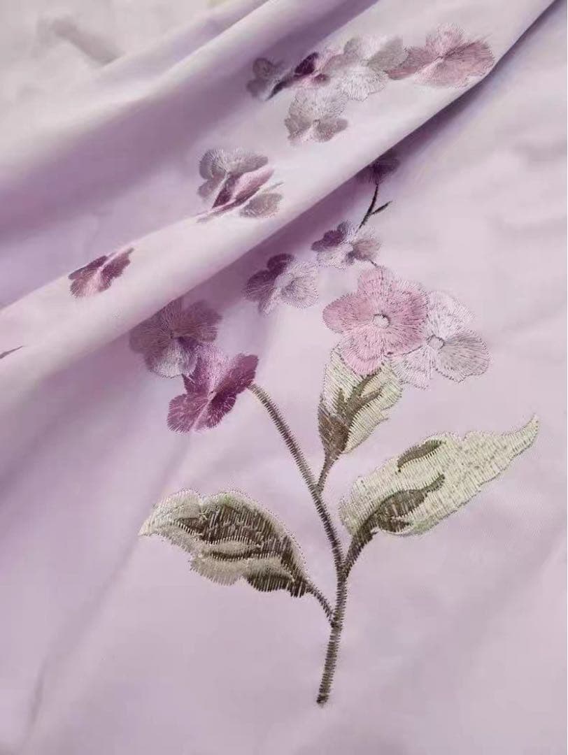 布団４点セットカバーシーツセットシングル100%綿精美刺繍ロマンティック紫色