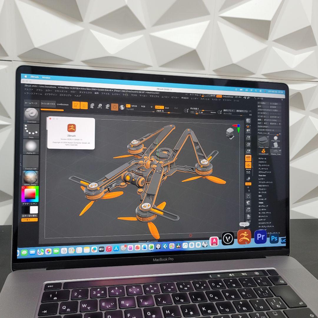 美品 MacBook Pro 16インチ i9 16/2TB CAD&3D設計