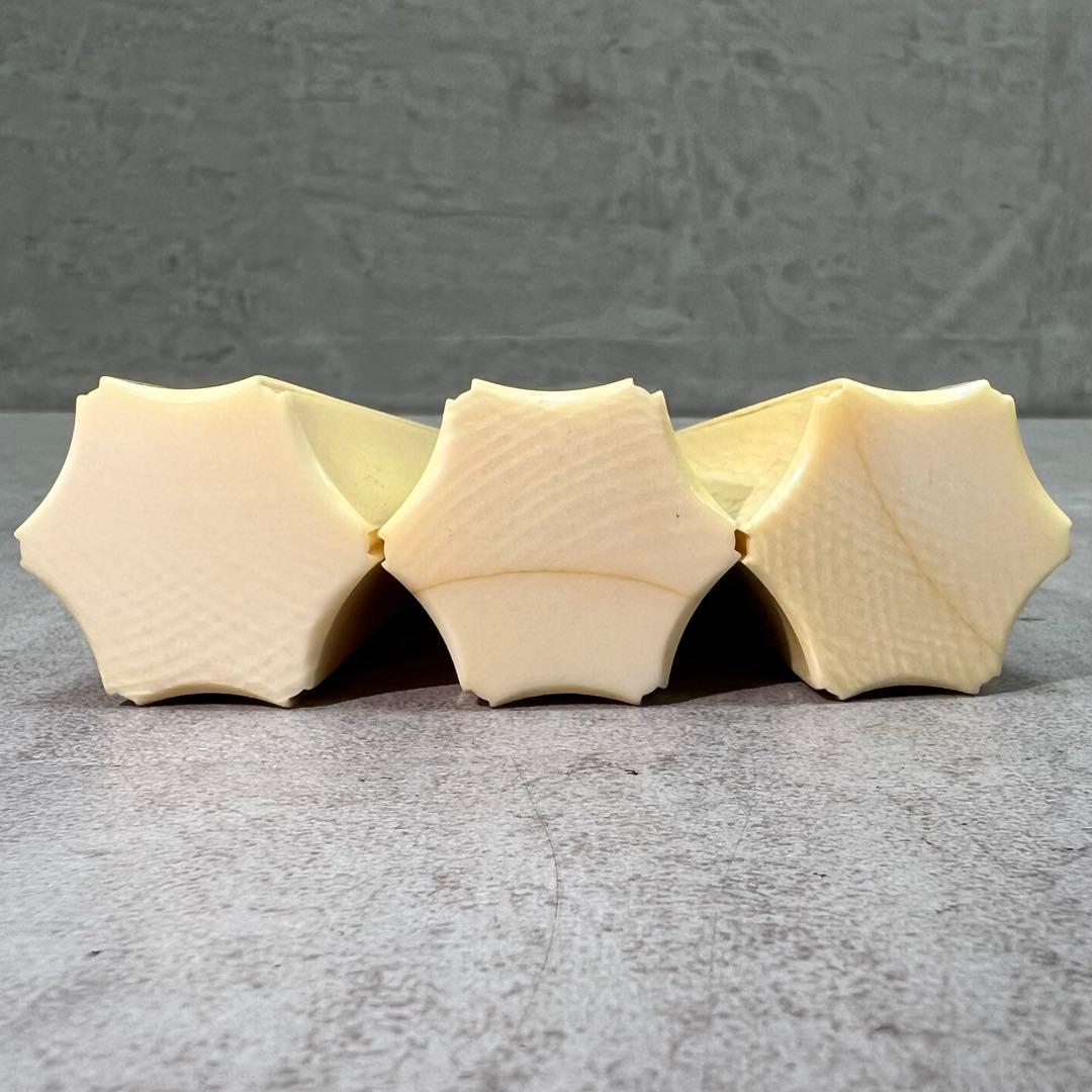 最高級品　津軽三味線用　宇柄面取り　糸巻き3本　和楽器　太棹　全長約136mm