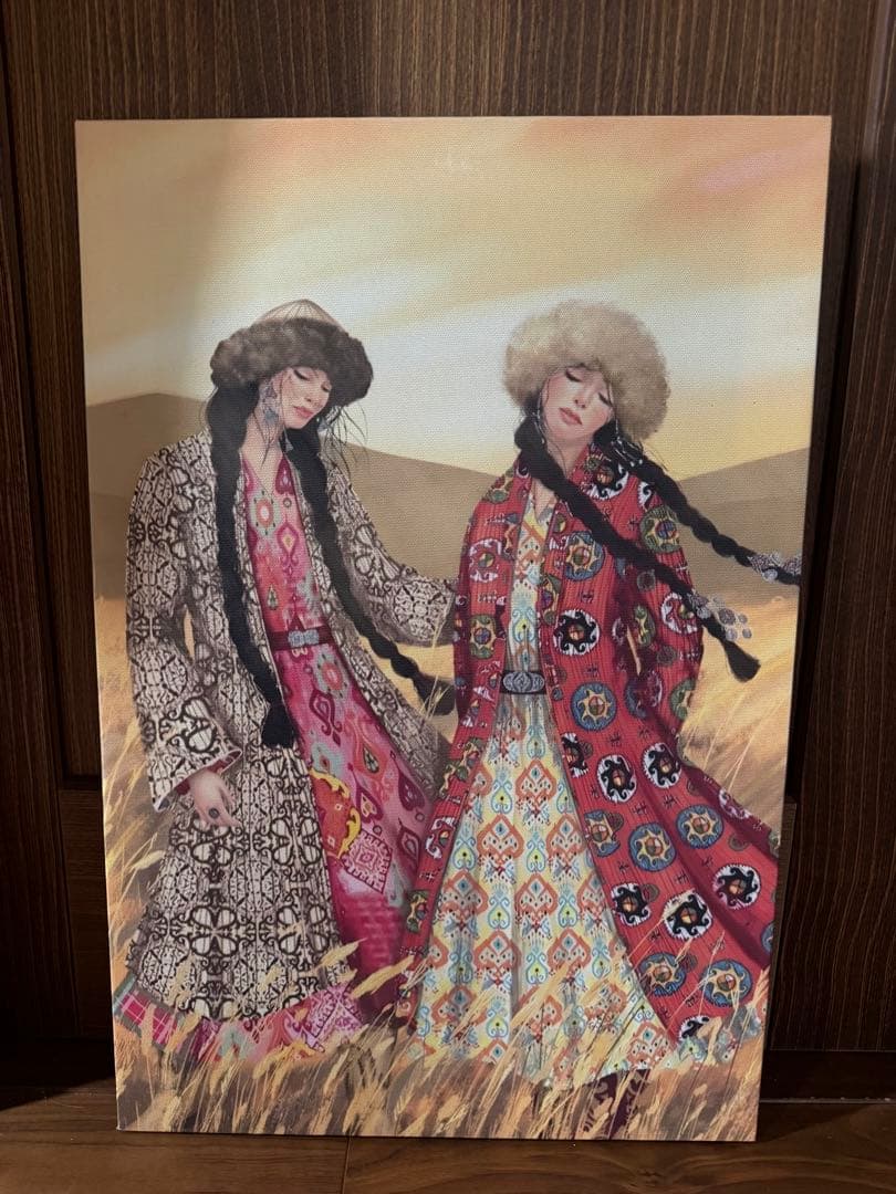 民族衣装 現代アート 絵画セット