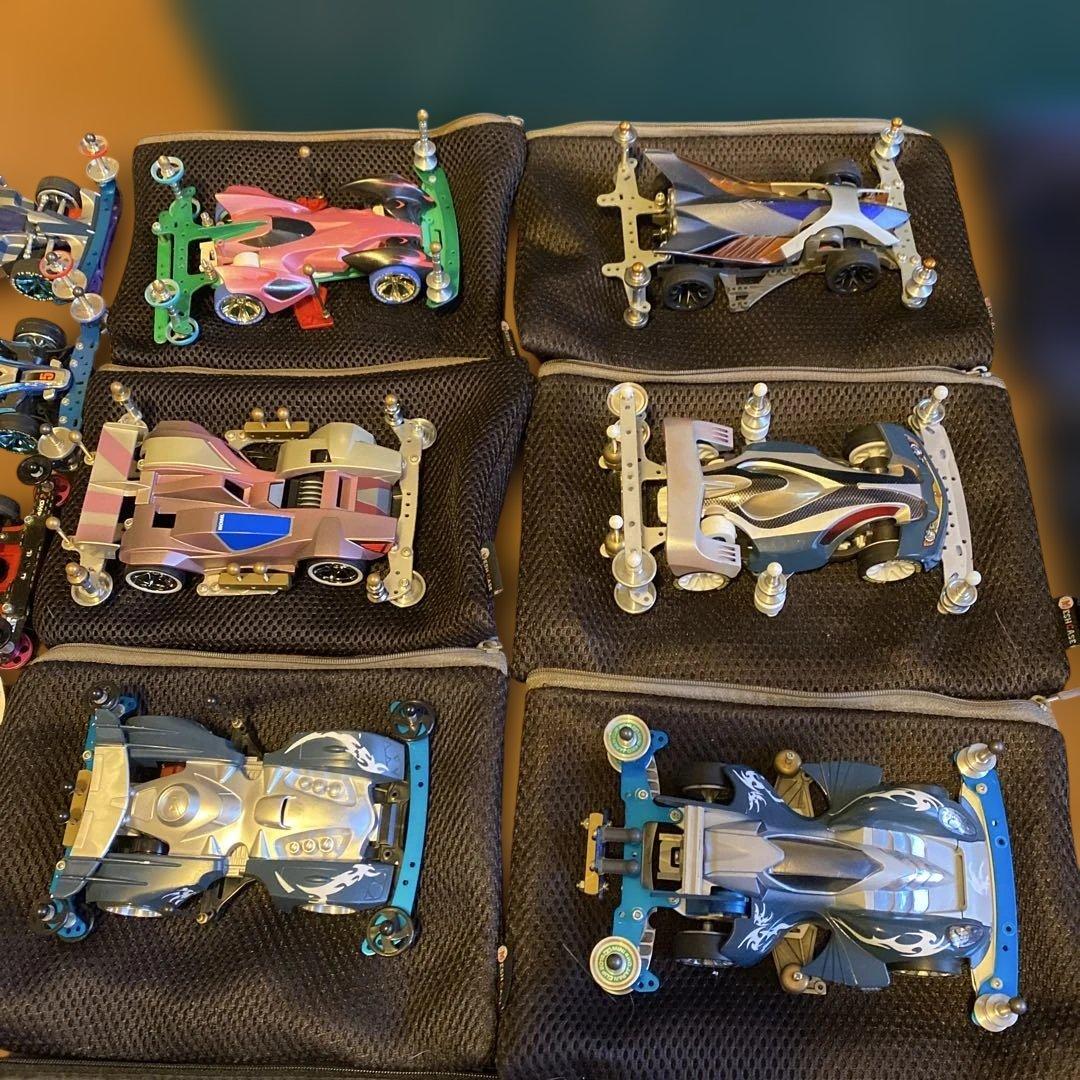 【送料無料】TAMIYA ミニ四駆　完成品　まとめ売り引退品　57台