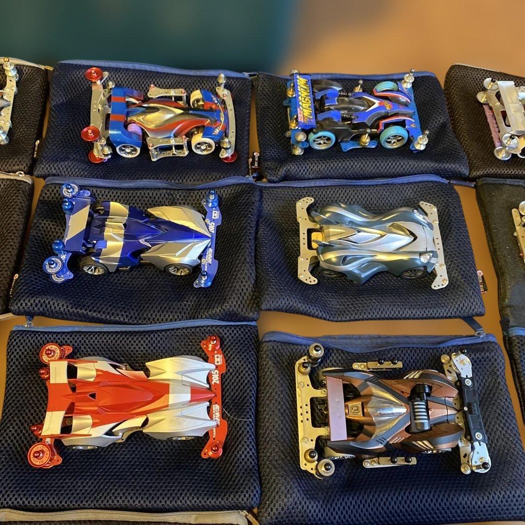 【送料無料】TAMIYA ミニ四駆　完成品　まとめ売り引退品　57台