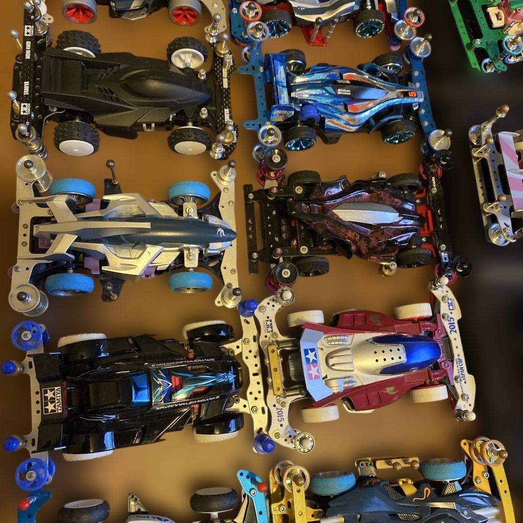 【送料無料】TAMIYA ミニ四駆　完成品　まとめ売り引退品　57台