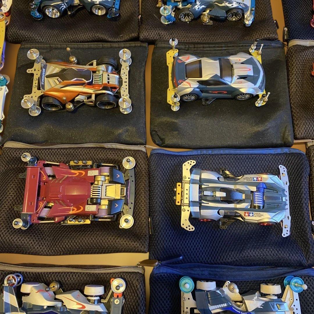 【送料無料】TAMIYA ミニ四駆　完成品　まとめ売り引退品　57台