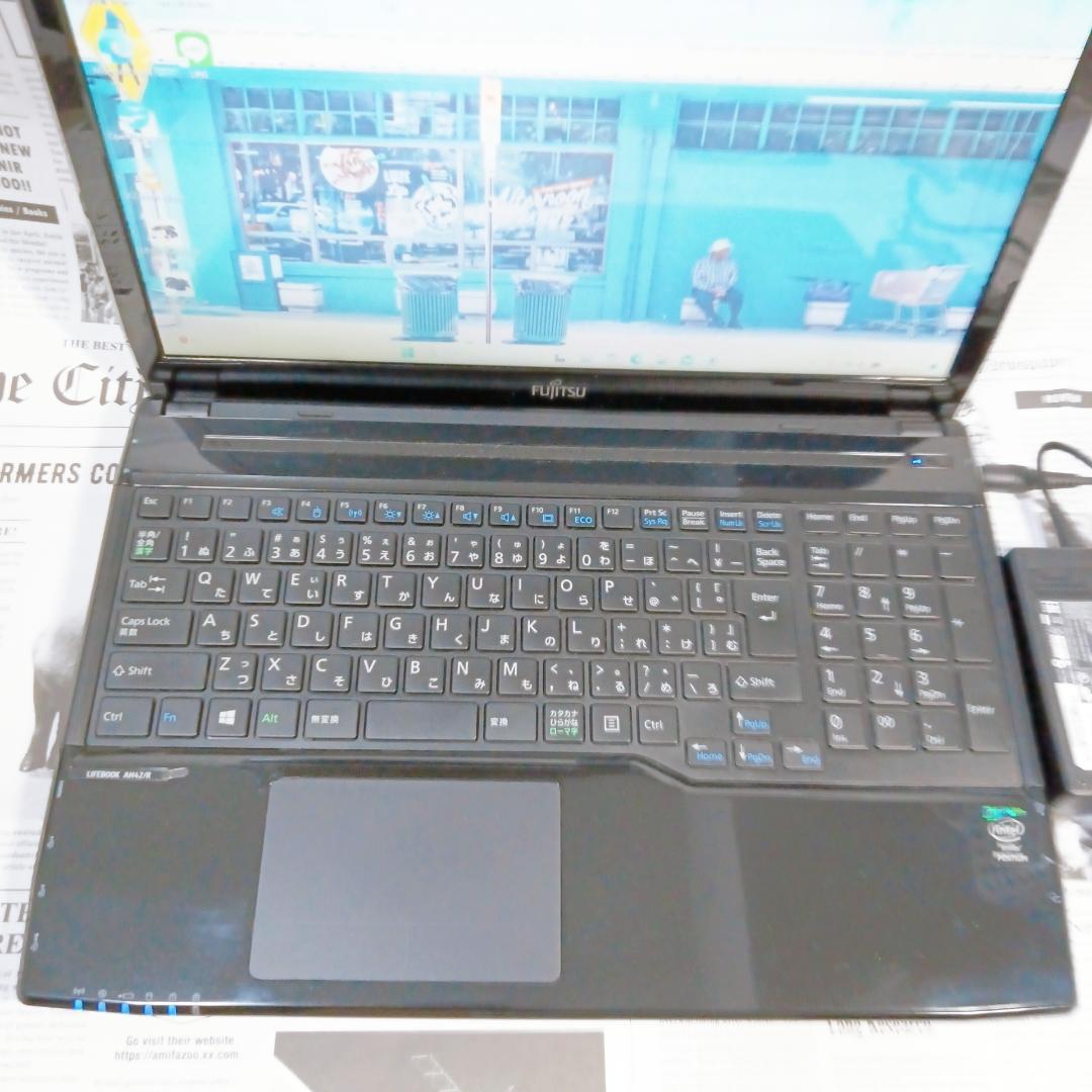 Windows11 黒 ノートパソコン 大画面＆大容量 DVD webカメラ