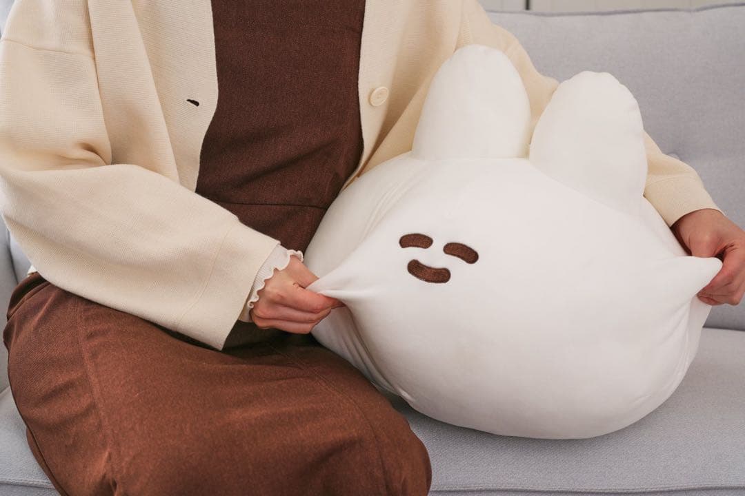 口の悪いうさちゃん　クラファン　クッション
