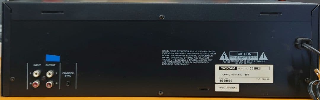 TASCAM 202MK III カセットデッキ