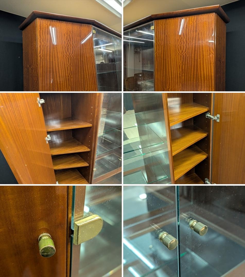 美品　ドマーニ　カリモク　飾り棚　キャビネット　リビングボード　キュリオケース