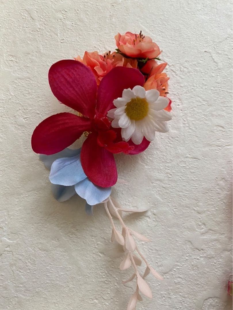 フラワーイヤーカフ イヤリング　ウエディングイヤリング