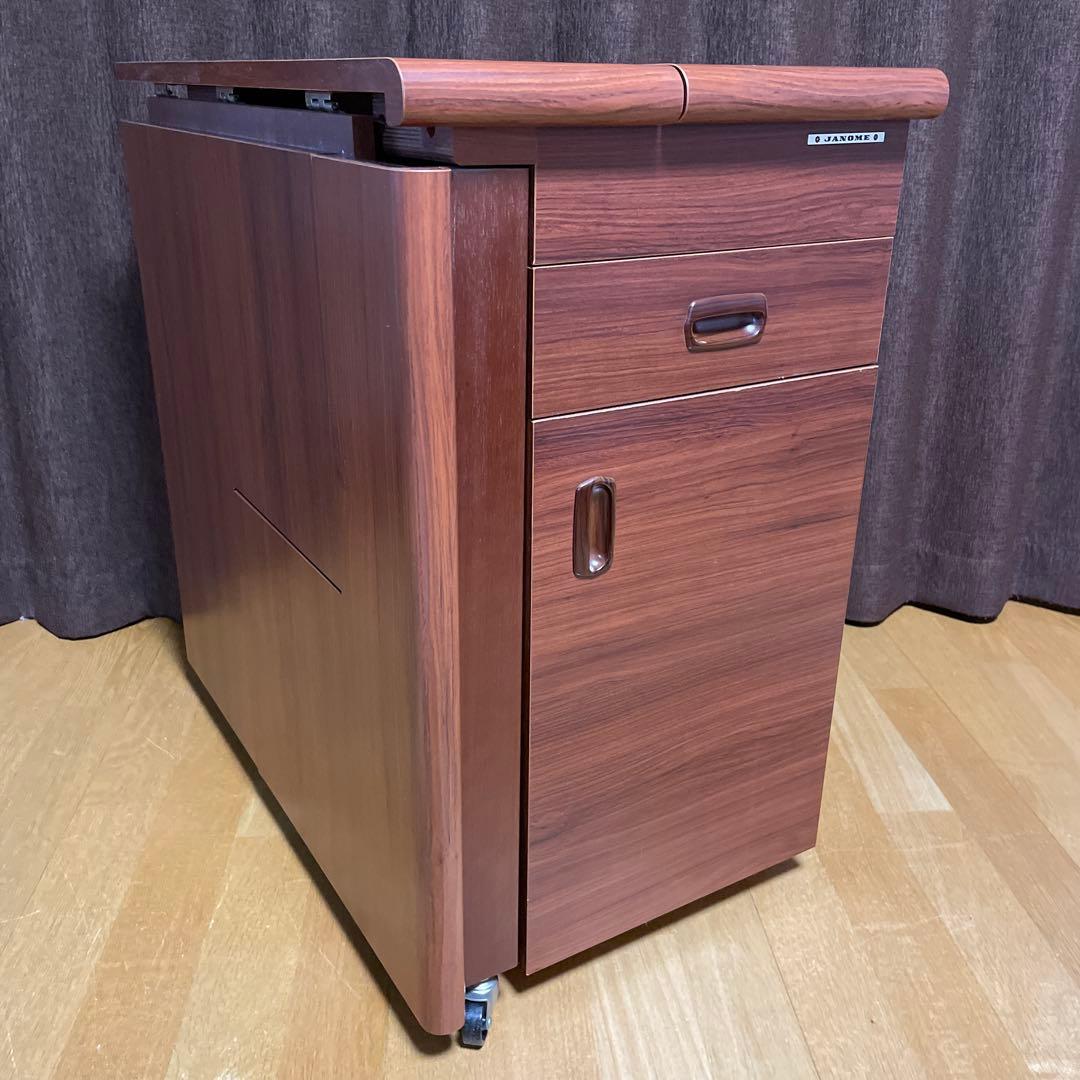 ジャノメ　ハンディキャスターデラックスCB　ミシン台　ミシン収納テーブル