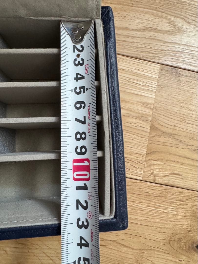 【美品】ネイビー 合成皮革 包丁ケース 仕切り付き