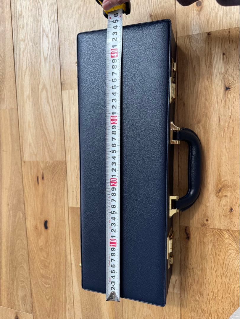 【美品】ネイビー 合成皮革 包丁ケース 仕切り付き