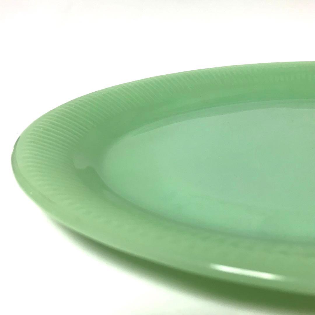 ファイヤーキング ジェダイ オーバルプレート 1950年代 翡翠 アメリカ製