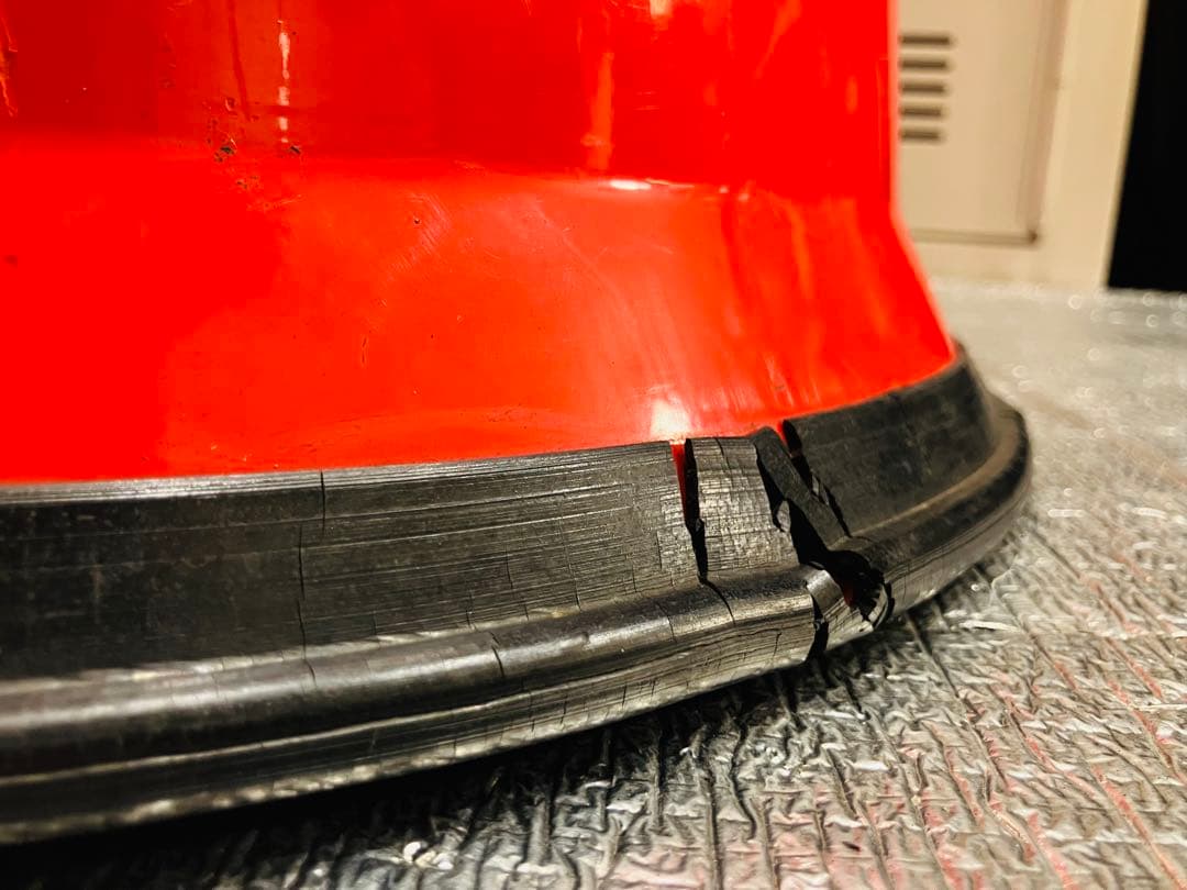 【ドイツ製・希少】DAHLE ロールアステップ 踏み台 スチール製 送料込 赤