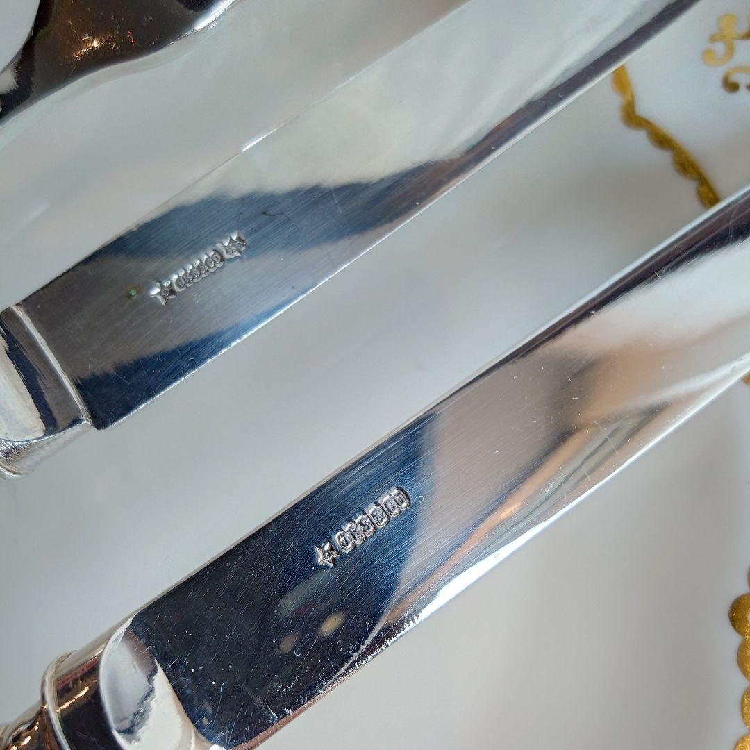 イギリス　アンティーク　シルバー　カトラリーセット　ナイフ　フォーク