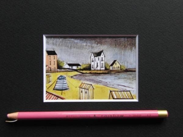 ベルナール　ビュッフェ 「海岸」、希少画集画、新品高級額装付