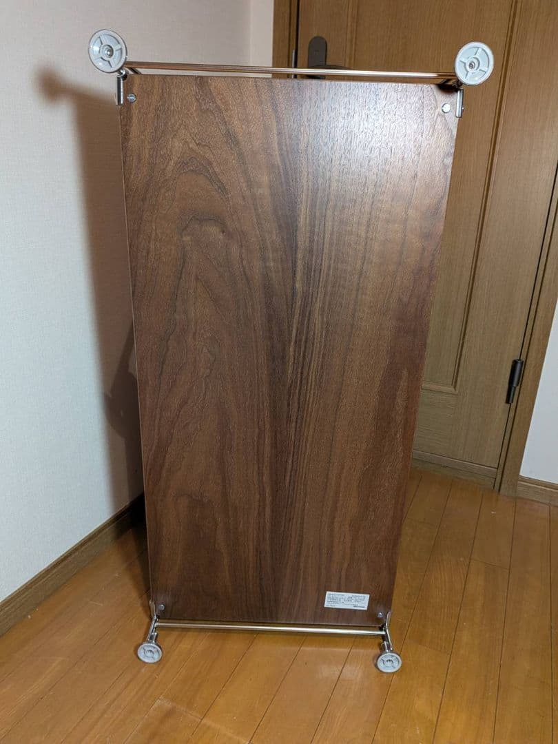 《送料込》無印 ステンレスユニットシェルフ ウォールナット棚 収納 台