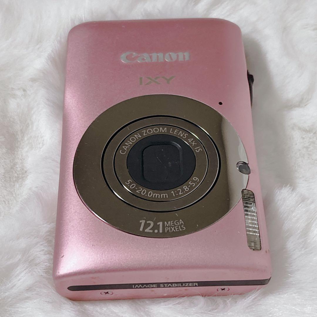 【美品】Canon IXY 200F デジカメ ピンク カメラ 箱付