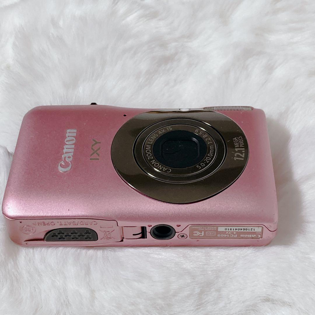 【美品】Canon IXY 200F デジカメ ピンク カメラ 箱付