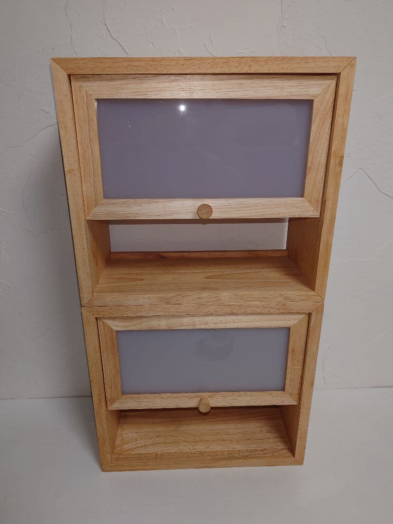 【2箱】木製 調味料入れ ケース CASE 小物入れ 置物 陳列棚 戸棚 BOX